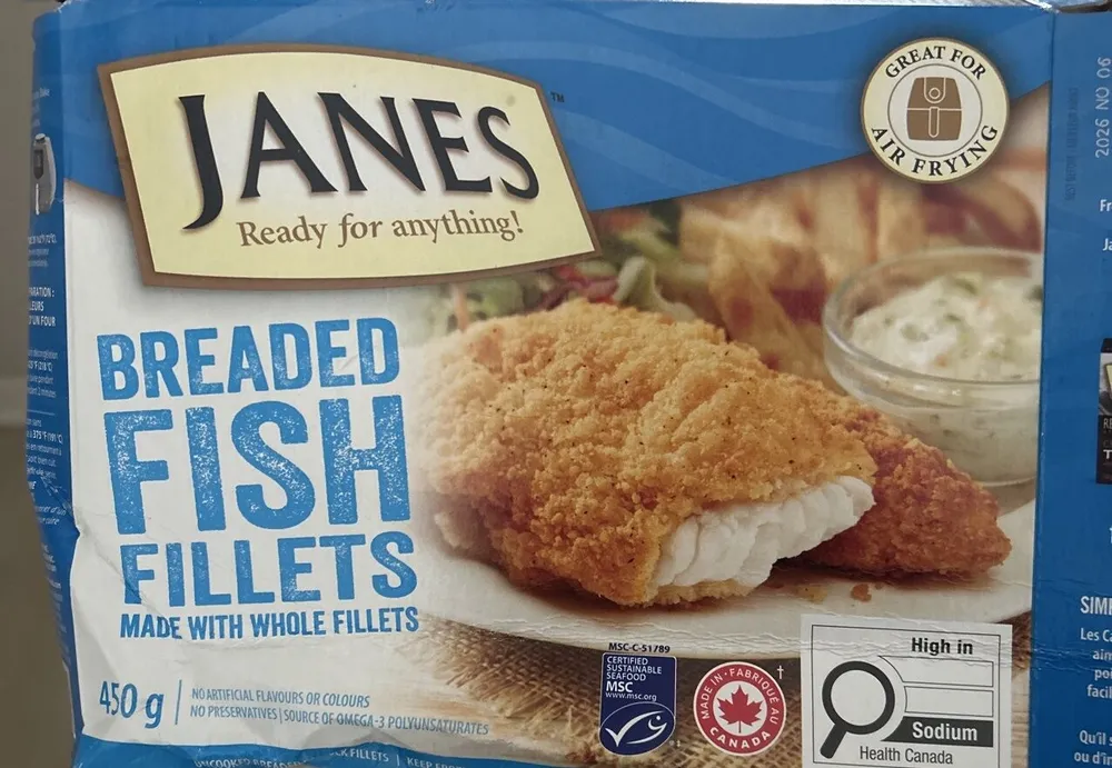 Breaded fish
