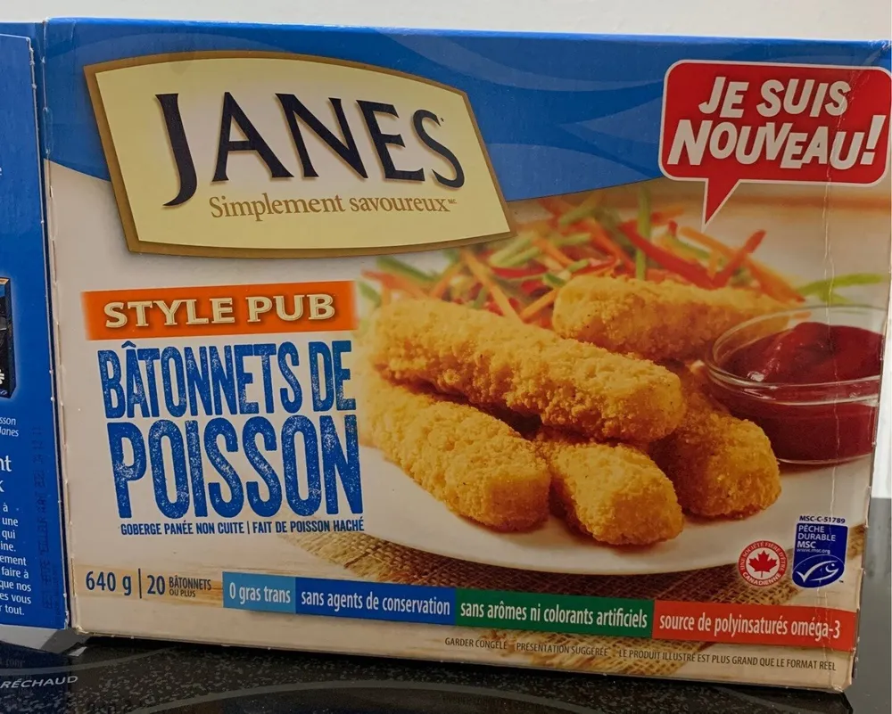 Batonnets de poisson