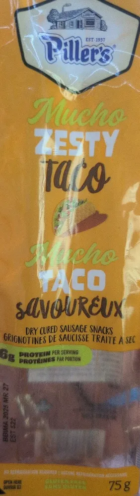 Mucho Zesty Taco Dry Sausage Snack
