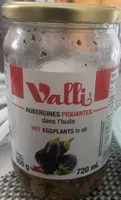 Hot eggplants in oil
