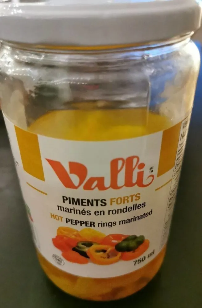 Piments forts marinés en rondelles