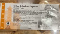Egg Rolls / pâtés impériaux Poulet