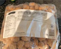 Poitrine de poulet panee cuite