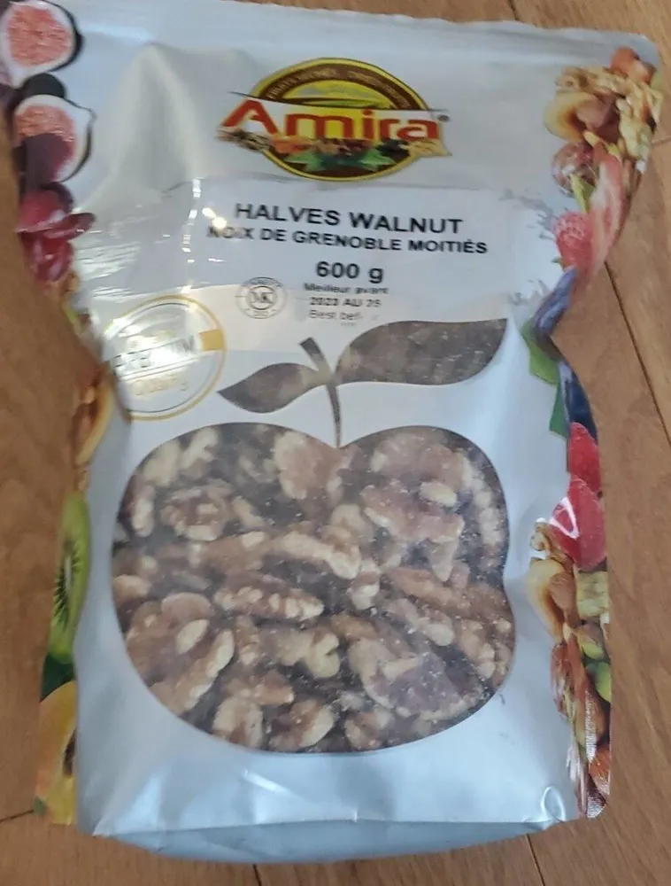 Halves walnuts