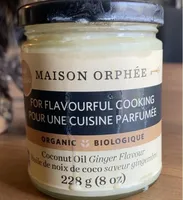 Huile de noix de coco saveur gingembre
