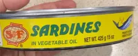 Sardines in vegetable oil