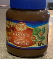Tartinade au chocolat et noisette