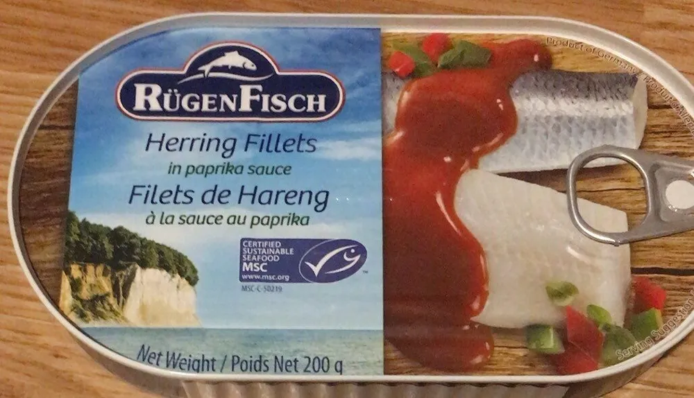 Heringsfillets in Tomatensoße