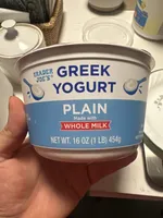 Plain Greek Whole Milk Yogurt