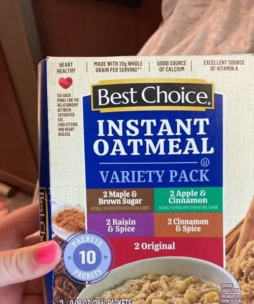 Instant oatmeal