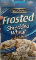Frosted sheeded wheat cereal