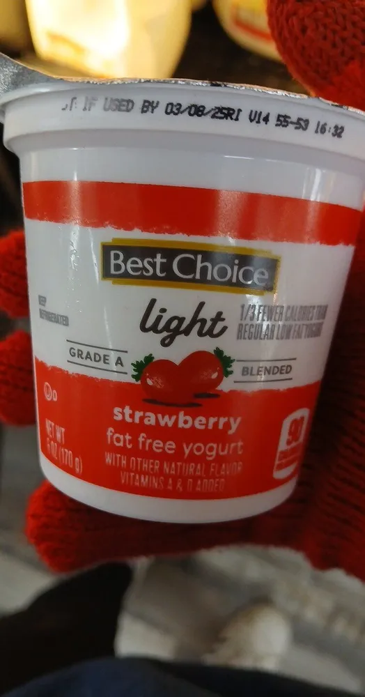 Light non fat yogurt