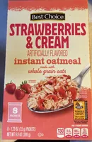 Strawberry’s and cream instant oatmeal