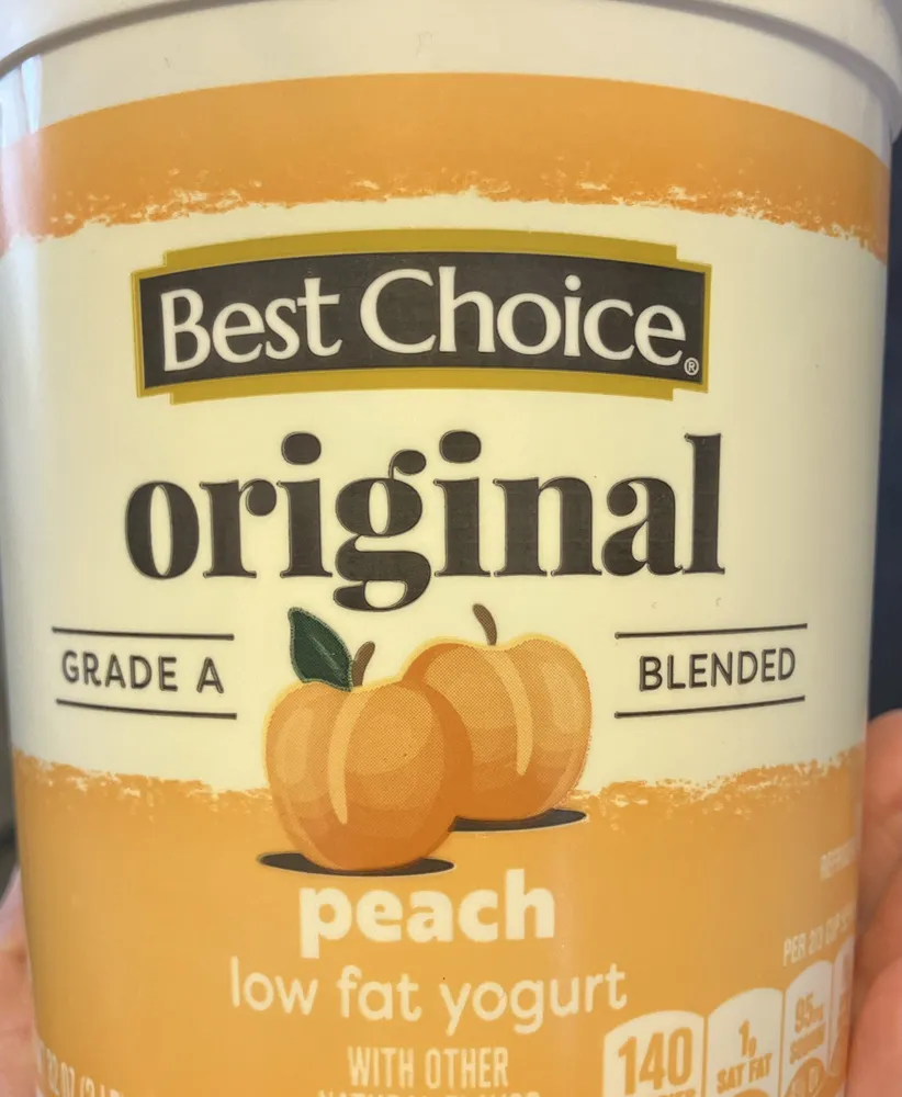 Peach yogurt