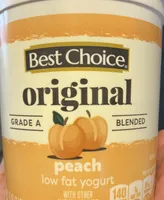 Peach yogurt
