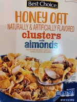 Honey Oat clusters with almonds