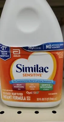 Similac Sensitive Ready To Feed 1Qt (32 Fl Oz) Bottle