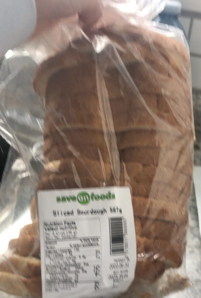 Sliced sourdough
