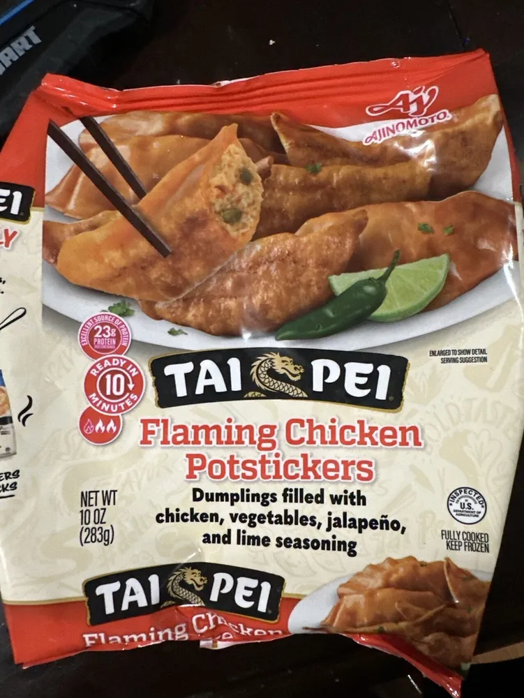 Flaming Chicken Potstickers