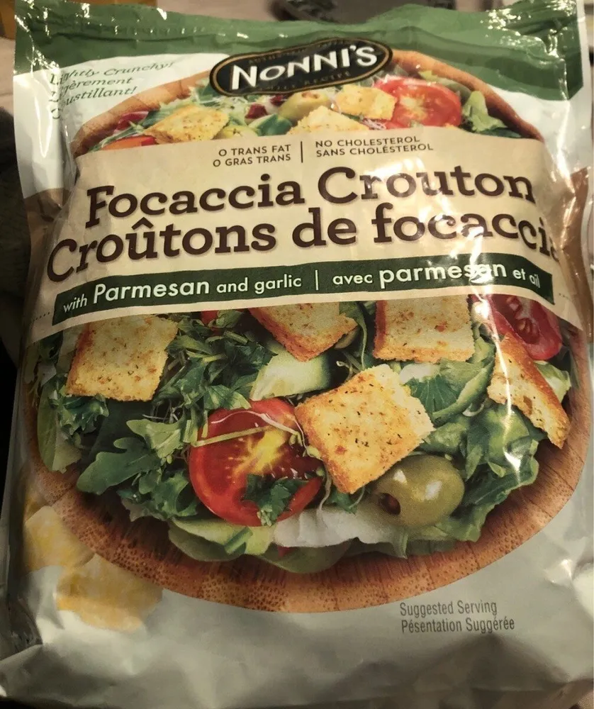 Croûtons de focaccia