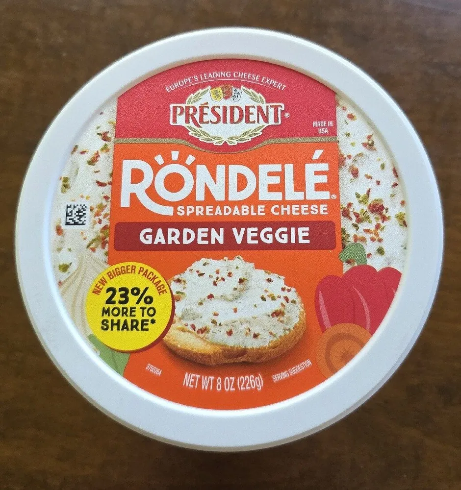Rondele Spreadable Chrese Garden Veggie