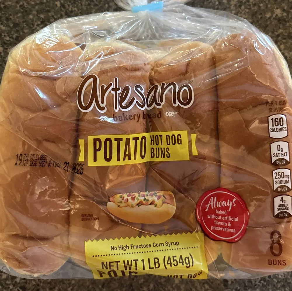 Potato Hot Dog Buns