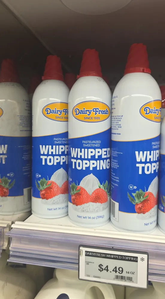 Whipped topping