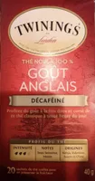 Thé noir Goût anglais