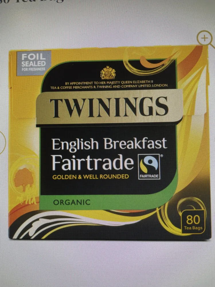 English Breakfast Fairtrade Organic Tea