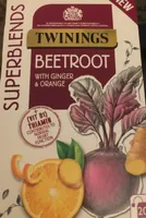 Beetroot tea with ginger and orange
