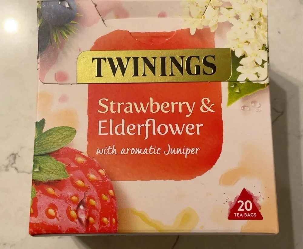 Strawberry and elderflower tea