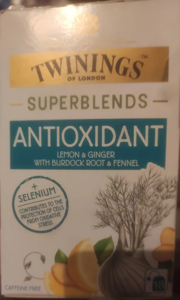 Superblends Antioxidant Lemon & Ginger with Burdock Root & Fennel