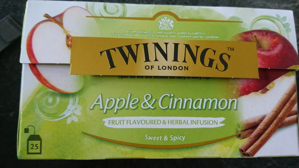 Twinings Apple & Cinnamon 25x1.5 gr, 1 Boîte