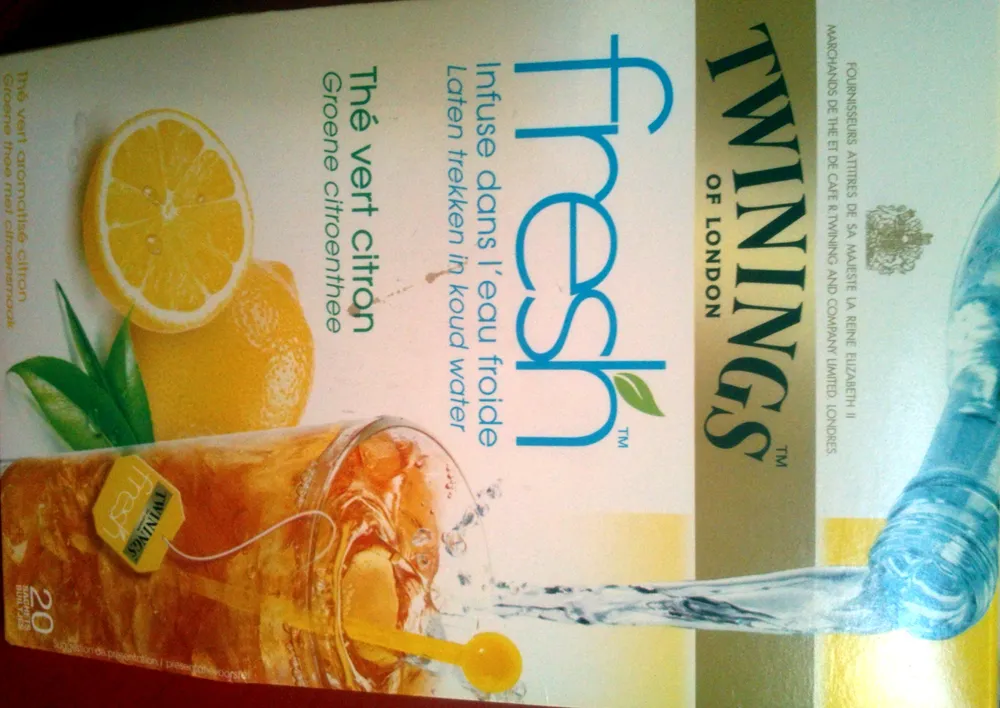 Twinings fresh thé vert citron