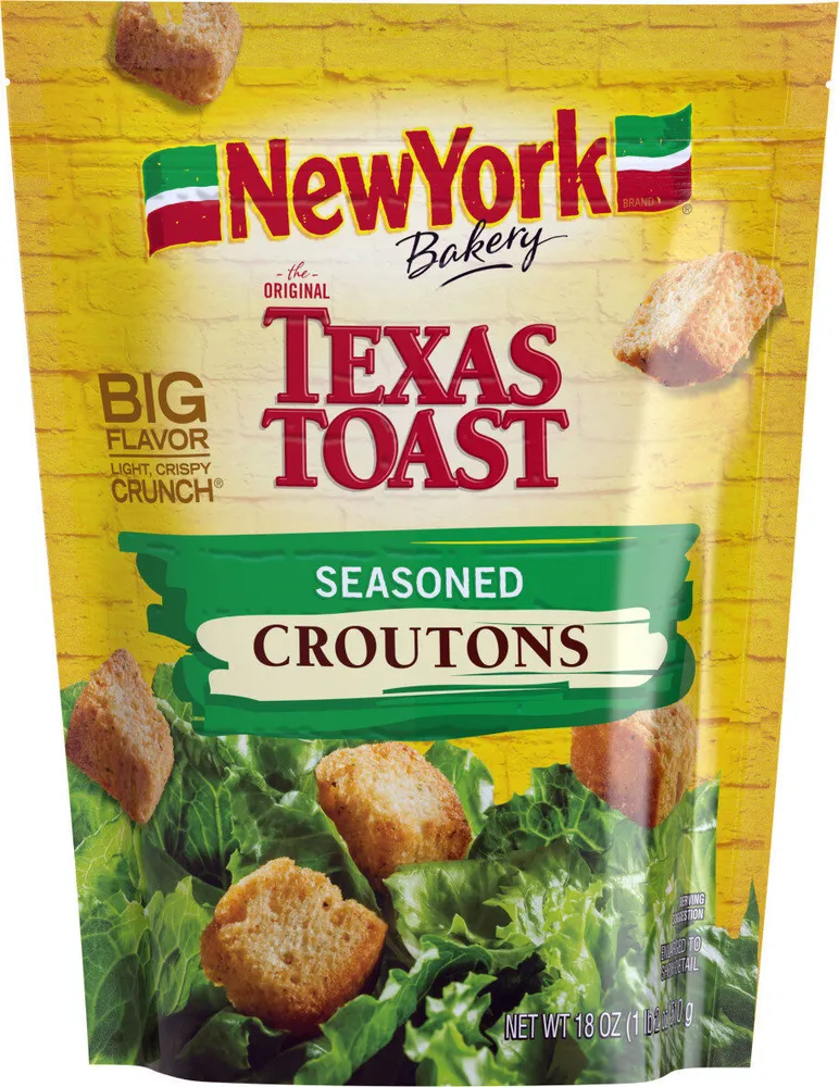 Texas toast croutons seasoned