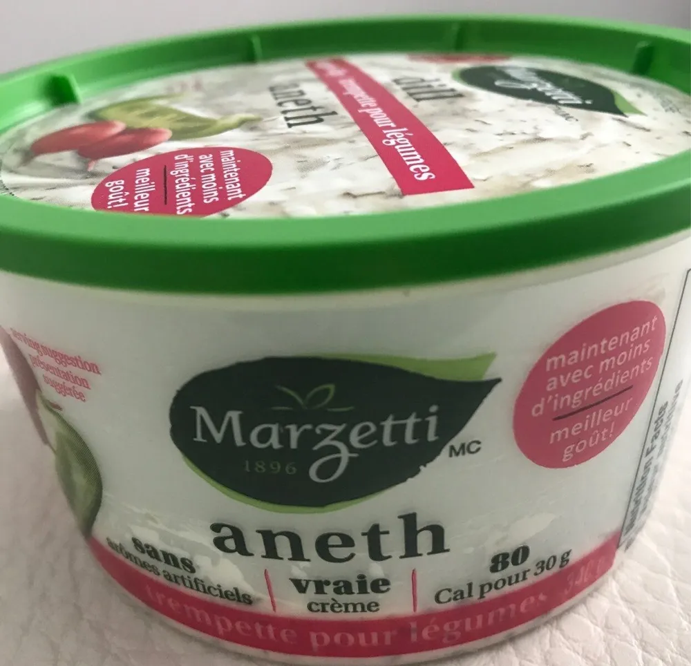 Trempette pour légumes à l'aneth