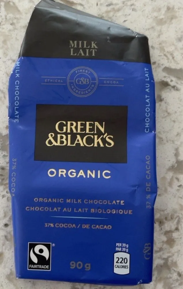 organic milk chocolate bar