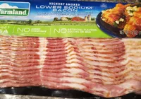 Hickory smoked lower sodium bacon