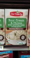 Sour cream & chives mashed potatoes, sour cream & chives