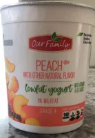 Peach lowfat yogurt