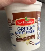 Vanilla greek nonfat yogurt