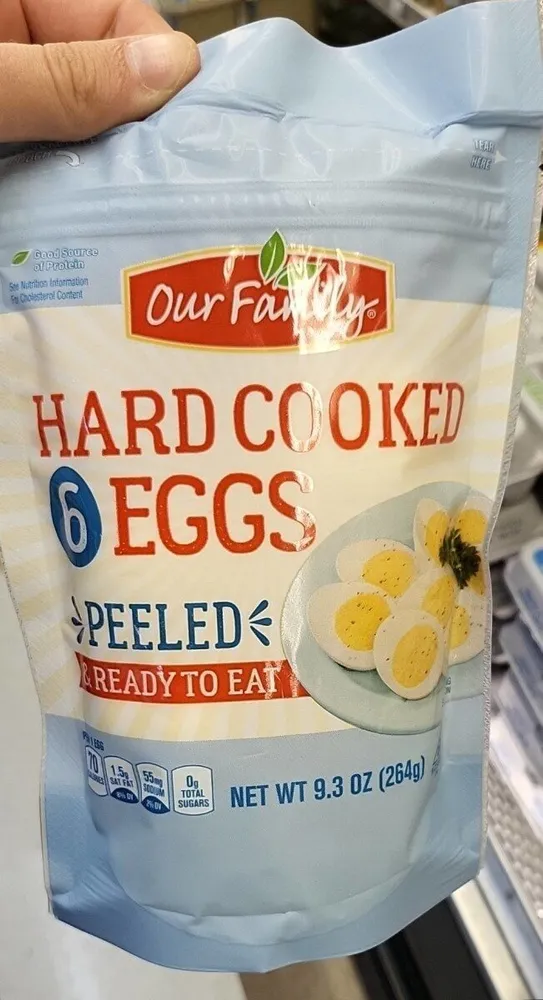 Hard cooked eggs