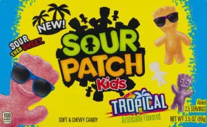 Sour patch kids tropical soft & chewy candy