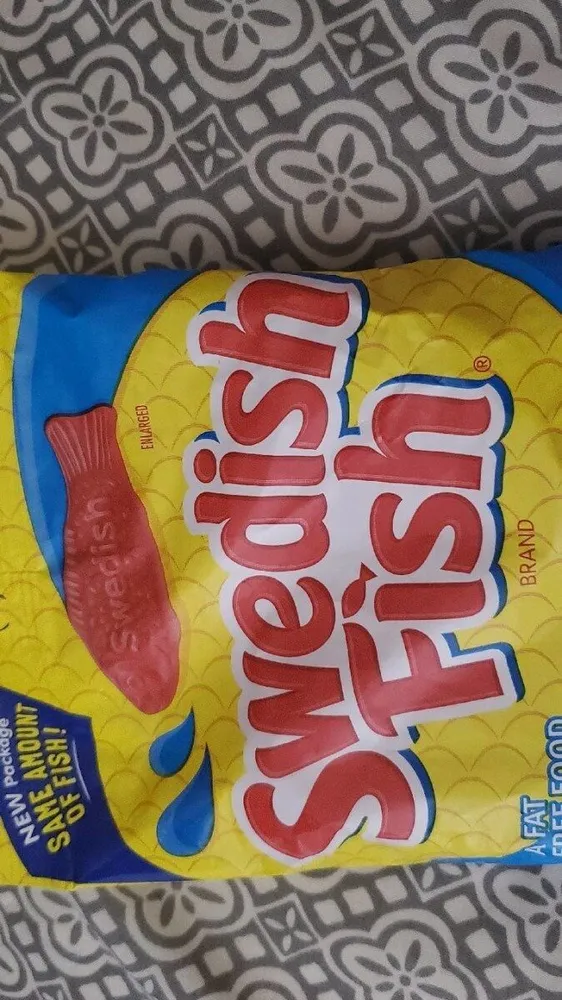 Swedish fish soft candy berry fat free12x4 oz
