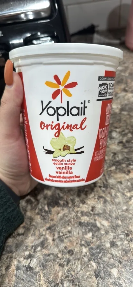 Vanilla Yoplait Original Smooth Style Yogurt