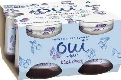 Oui black cherry french style yogurt