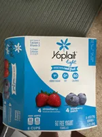 Light yogurt variety strawberry blueberry patch