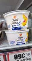 Yoplait Greek 100 Protein Peach Fat Free Yogurt