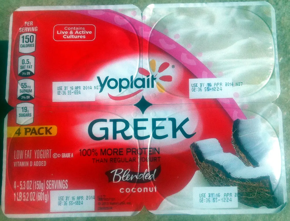Greek Blended Coconut low fat yogurt