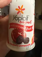 Blackberry pomegranate yogurt